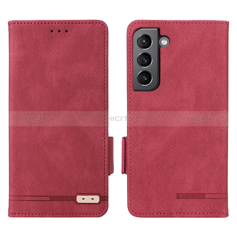 Custodia Portafoglio In Pelle Cover con Supporto L03Z per Samsung Galaxy S25 5G Rosso