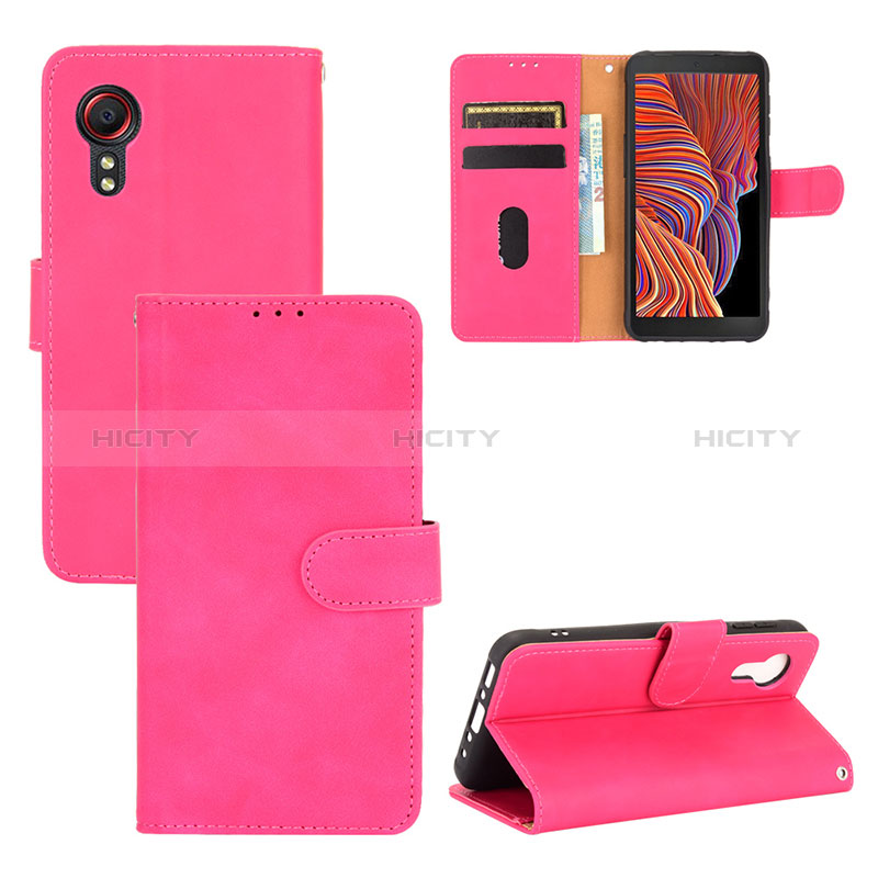 Custodia Portafoglio In Pelle Cover con Supporto L03Z per Samsung Galaxy XCover 5 SM-G525F