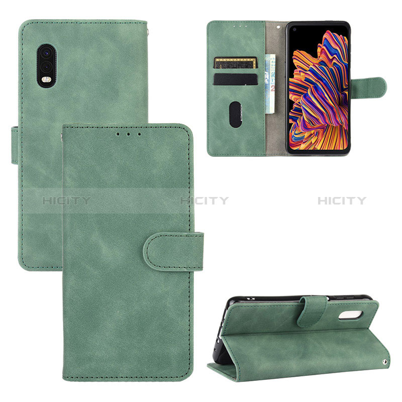 Custodia Portafoglio In Pelle Cover con Supporto L03Z per Samsung Galaxy XCover Pro