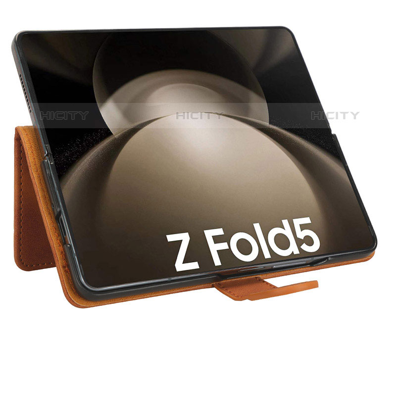 Custodia Portafoglio In Pelle Cover con Supporto L03Z per Samsung Galaxy Z Fold5 5G