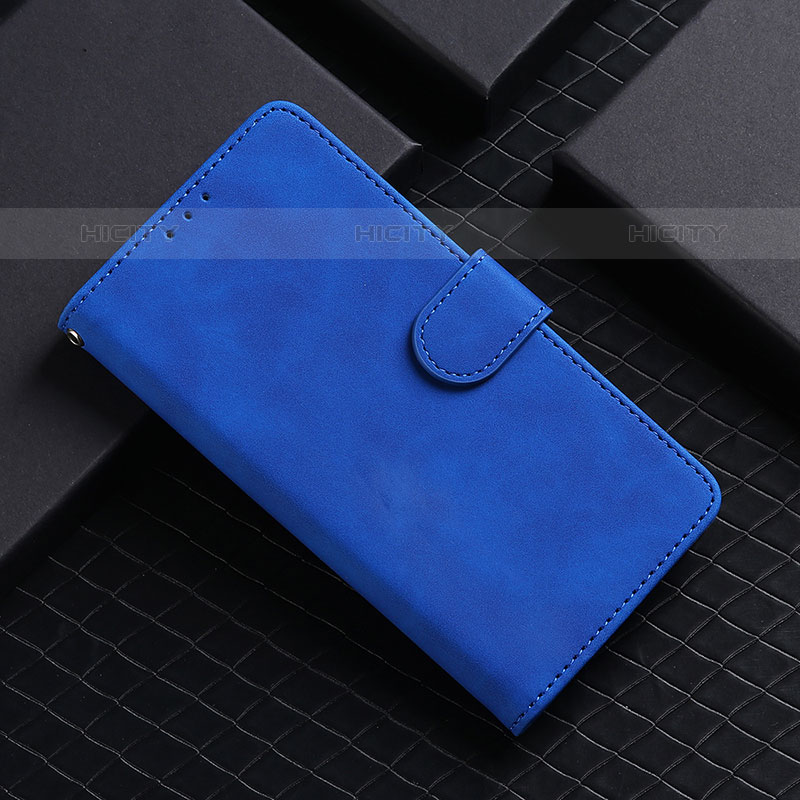 Custodia Portafoglio In Pelle Cover con Supporto L03Z per Samsung Galaxy Z Fold5 5G Blu