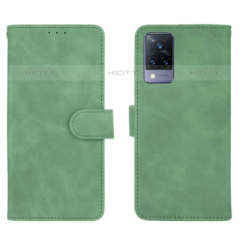 Custodia Portafoglio In Pelle Cover con Supporto L03Z per Vivo V21s 5G Verde