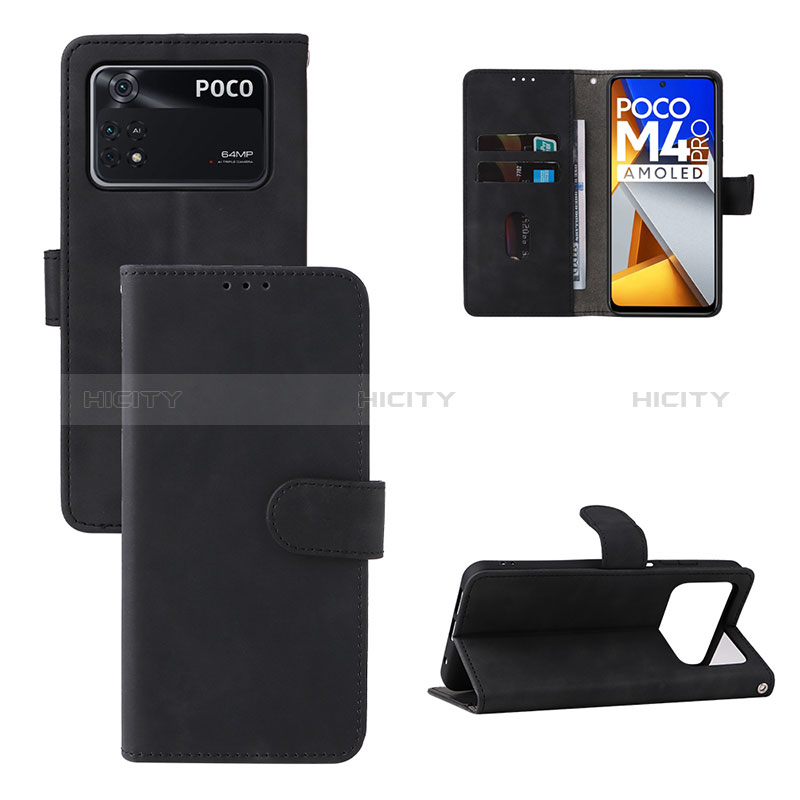 Custodia Portafoglio In Pelle Cover con Supporto L03Z per Xiaomi Poco M4 Pro 4G