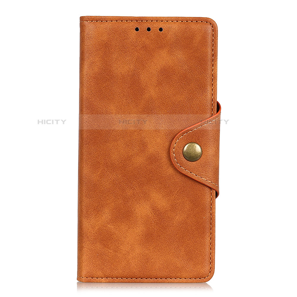 Custodia Portafoglio In Pelle Cover con Supporto L04 per Alcatel 1S (2019) Arancione