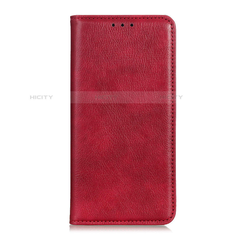 Custodia Portafoglio In Pelle Cover con Supporto L04 per HTC Desire 19 Plus Rosso