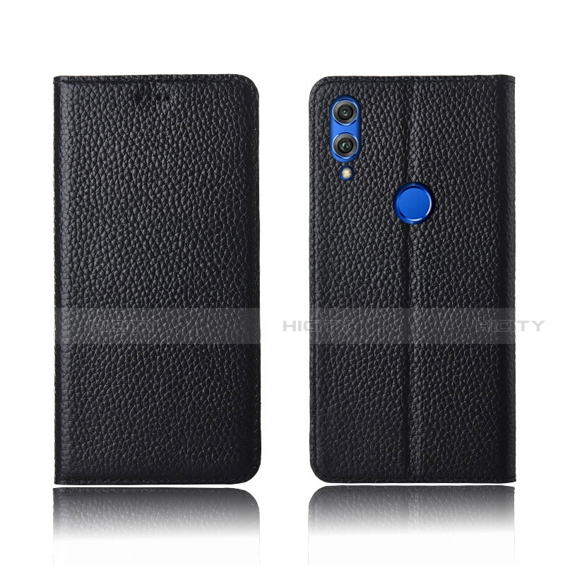 Custodia Portafoglio In Pelle Cover con Supporto L04 per Huawei Honor View 10 Lite Nero