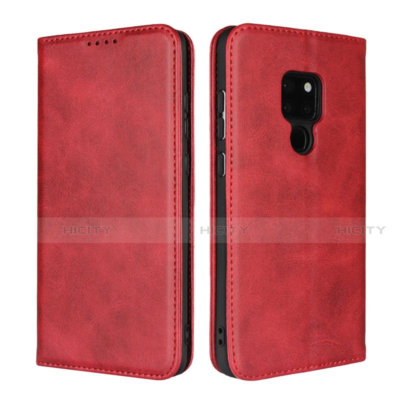 Custodia Portafoglio In Pelle Cover con Supporto L04 per Huawei Mate 20 Rosso