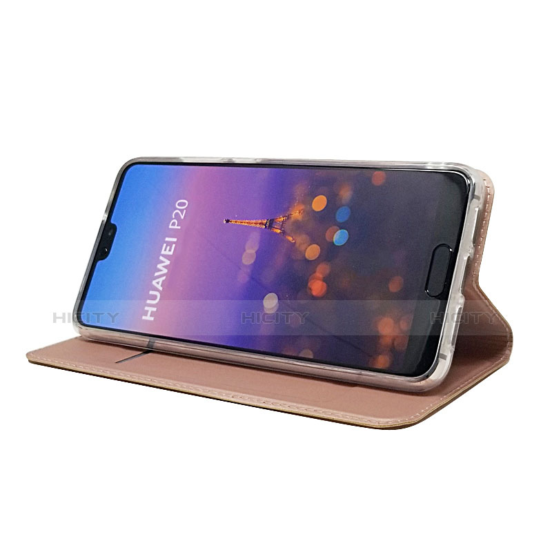 Custodia Portafoglio In Pelle Cover con Supporto L04 per Huawei P20