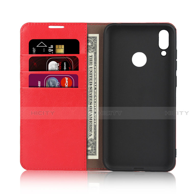 Custodia Portafoglio In Pelle Cover con Supporto L04 per Huawei Y7 (2019)