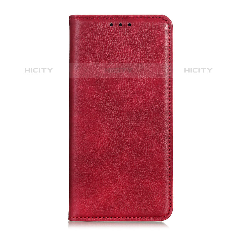 Custodia Portafoglio In Pelle Cover con Supporto L04 per Oppo A35 Rosso