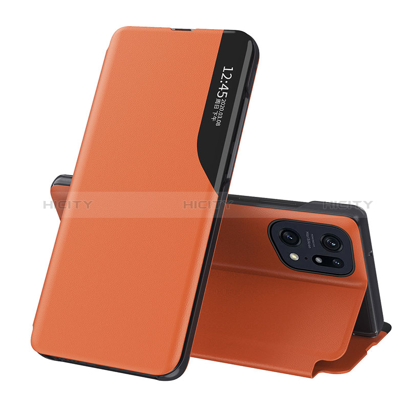 Custodia Portafoglio In Pelle Cover con Supporto L04 per Oppo Find X5 5G