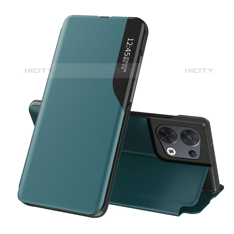 Custodia Portafoglio In Pelle Cover con Supporto L04 per Oppo Reno8 Pro+ Plus 5G Verde