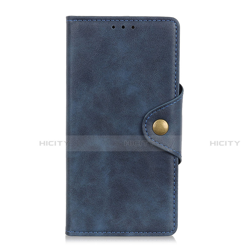 Custodia Portafoglio In Pelle Cover con Supporto L04 per Samsung Galaxy M31 Prime Edition Blu