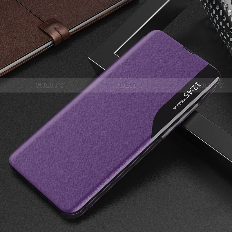 Custodia Portafoglio In Pelle Cover con Supporto L04 per Samsung Galaxy S21 Plus 5G Viola