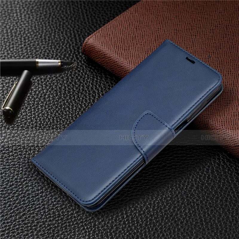 Custodia Portafoglio In Pelle Cover con Supporto L04 per Xiaomi Poco M2 Pro Blu