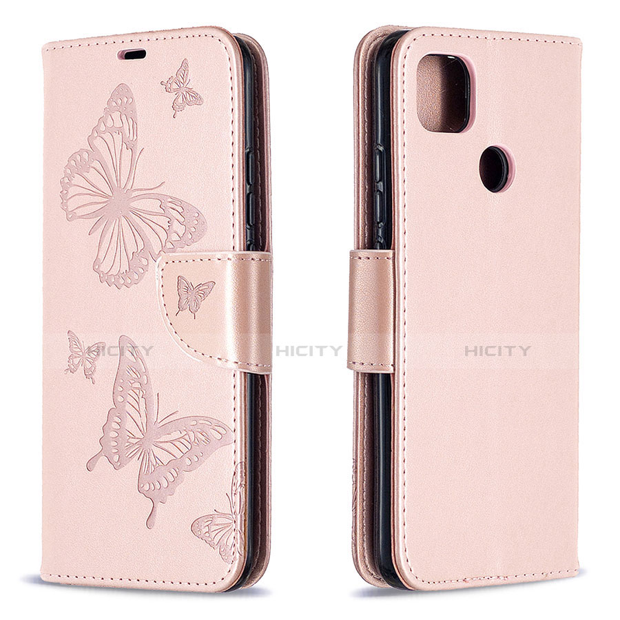 Custodia Portafoglio In Pelle Cover con Supporto L04 per Xiaomi Redmi 9C NFC