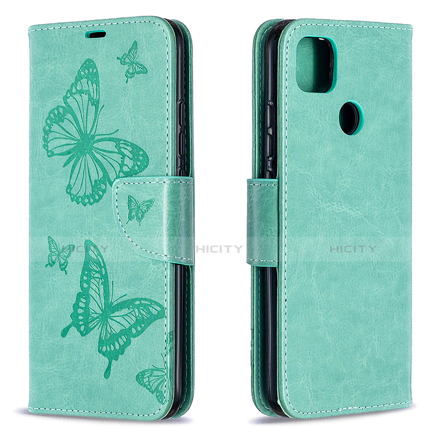 Custodia Portafoglio In Pelle Cover con Supporto L04 per Xiaomi Redmi 9C NFC