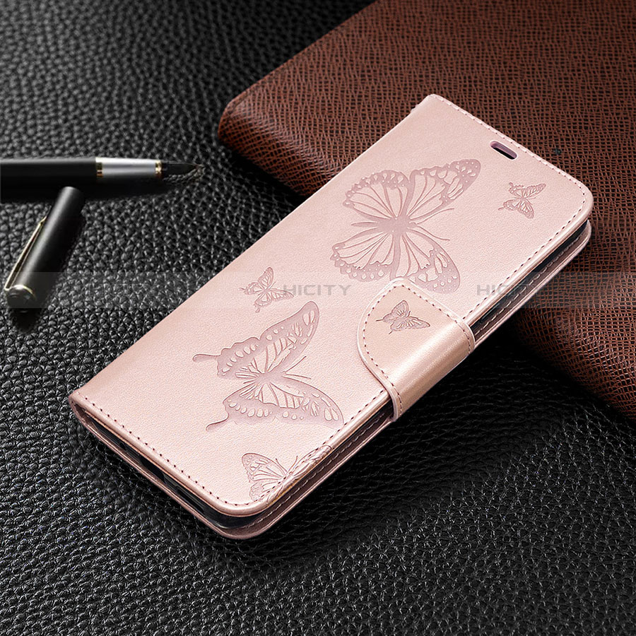 Custodia Portafoglio In Pelle Cover con Supporto L04 per Xiaomi Redmi 9C Oro Rosa