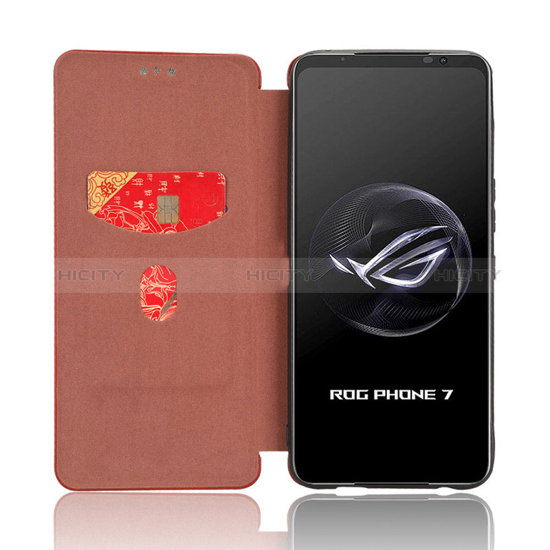 Custodia Portafoglio In Pelle Cover con Supporto L04Z per Asus ROG Phone 7