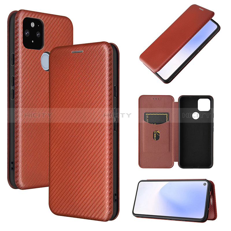 Custodia Portafoglio In Pelle Cover con Supporto L04Z per Google Pixel 5a 5G