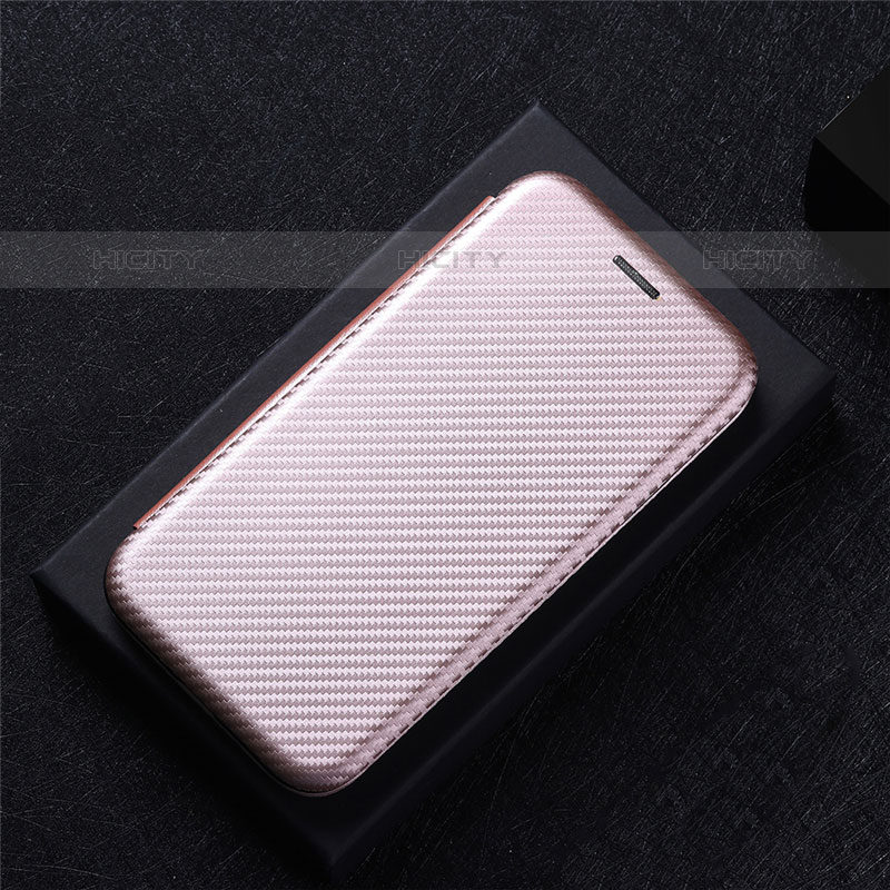 Custodia Portafoglio In Pelle Cover con Supporto L04Z per Google Pixel 6a 5G Oro Rosa