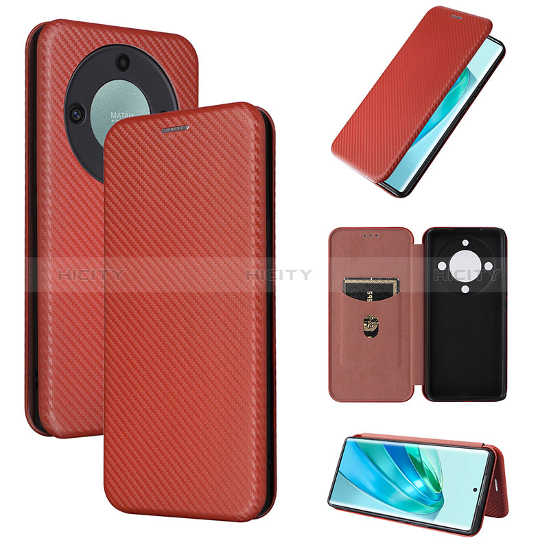 Custodia Portafoglio In Pelle Cover con Supporto L04Z per Huawei Honor Magic5 Lite 5G