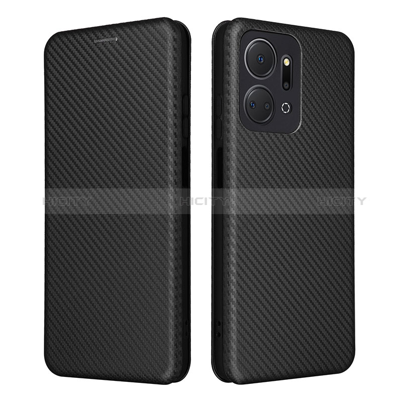 Custodia Portafoglio In Pelle Cover con Supporto L04Z per Huawei Honor X7a Nero