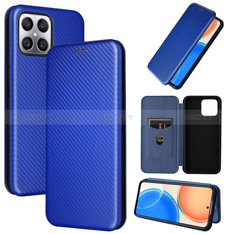 Custodia Portafoglio In Pelle Cover con Supporto L04Z per Huawei Honor X8 4G