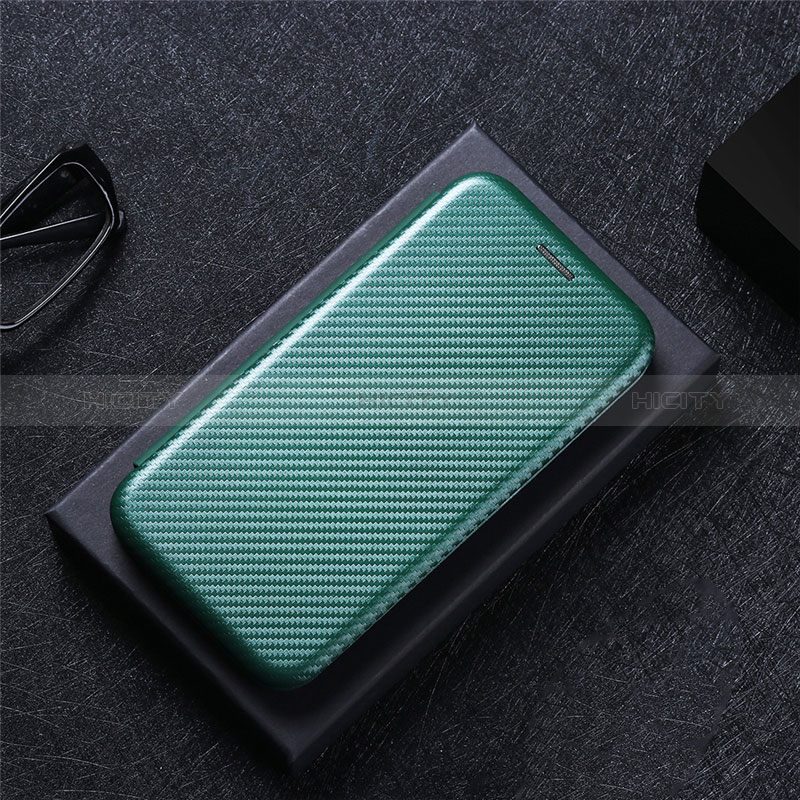 Custodia Portafoglio In Pelle Cover con Supporto L04Z per Huawei Honor X8a 4G Verde