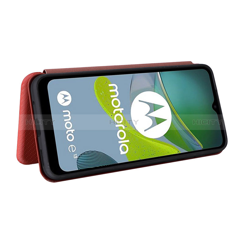 Custodia Portafoglio In Pelle Cover con Supporto L04Z per Motorola Moto E13