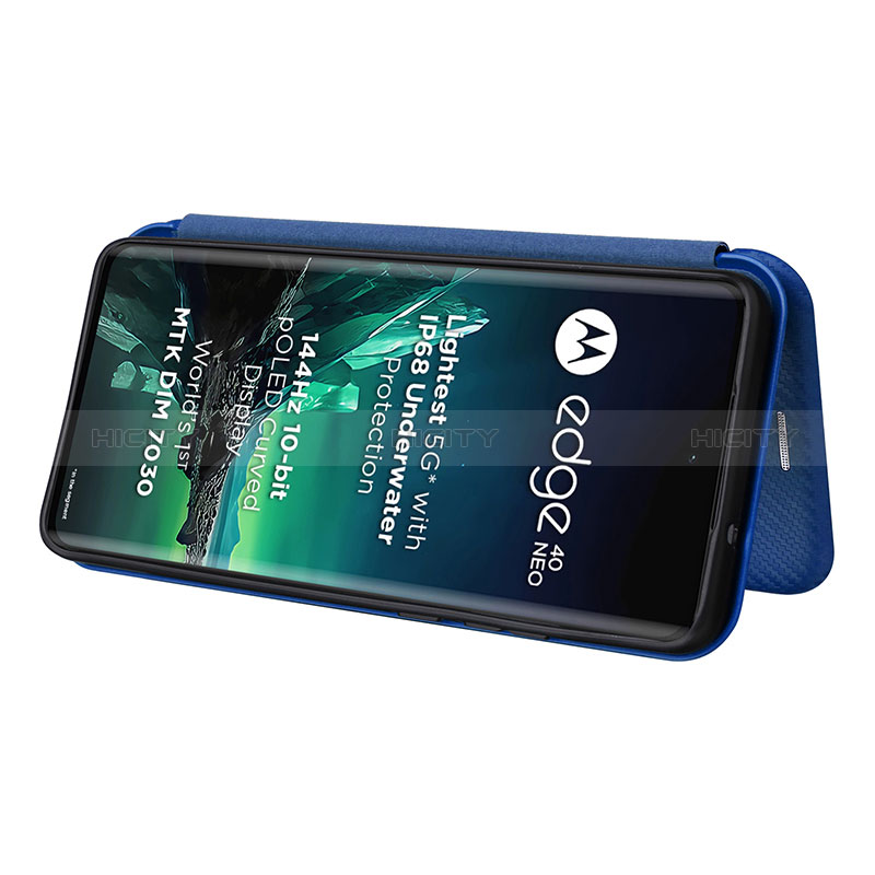 Custodia Portafoglio In Pelle Cover con Supporto L04Z per Motorola Moto Edge 40 Neo 5G