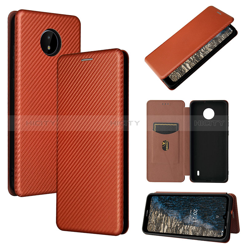 Custodia Portafoglio In Pelle Cover con Supporto L04Z per Nokia C10