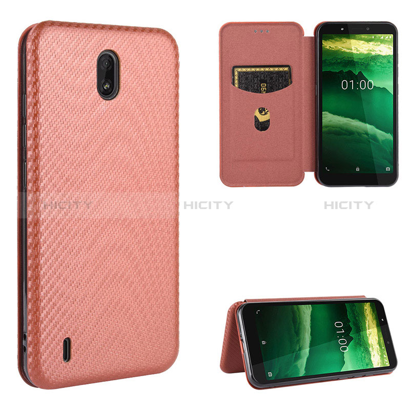 Custodia Portafoglio In Pelle Cover con Supporto L04Z per Nokia C2