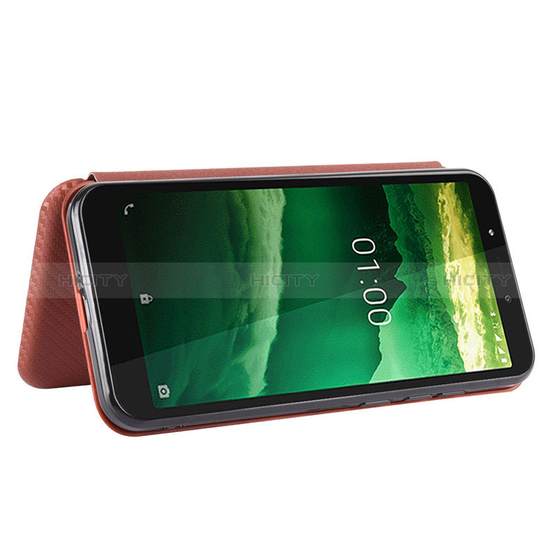 Custodia Portafoglio In Pelle Cover con Supporto L04Z per Nokia C2