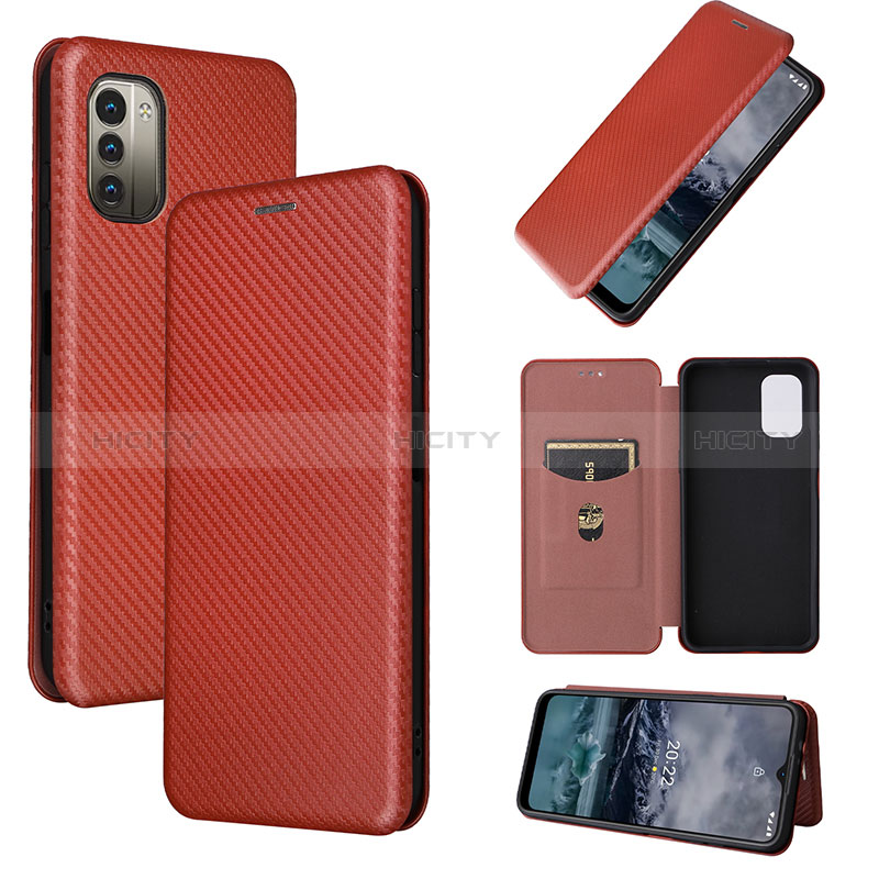 Custodia Portafoglio In Pelle Cover con Supporto L04Z per Nokia G11