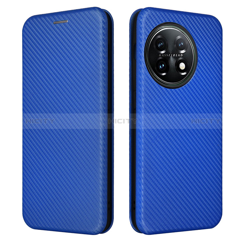 Custodia Portafoglio In Pelle Cover con Supporto L04Z per OnePlus 11 5G Blu