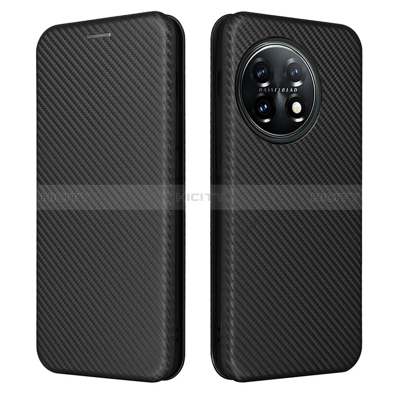 Custodia Portafoglio In Pelle Cover con Supporto L04Z per OnePlus 11 5G Nero