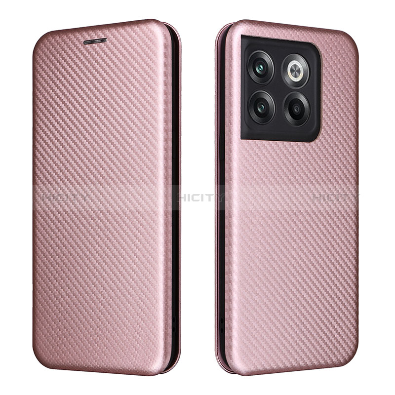 Custodia Portafoglio In Pelle Cover con Supporto L04Z per OnePlus Ace Pro 5G Oro Rosa