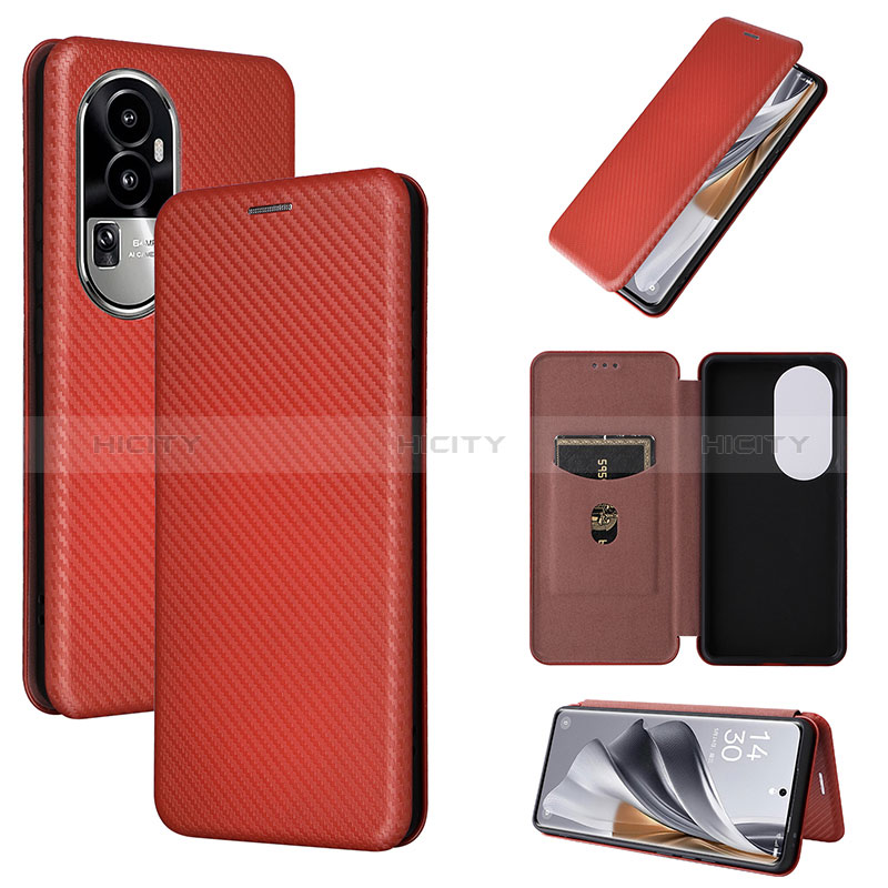 Custodia Portafoglio In Pelle Cover con Supporto L04Z per Oppo Reno10 Pro+ Plus 5G