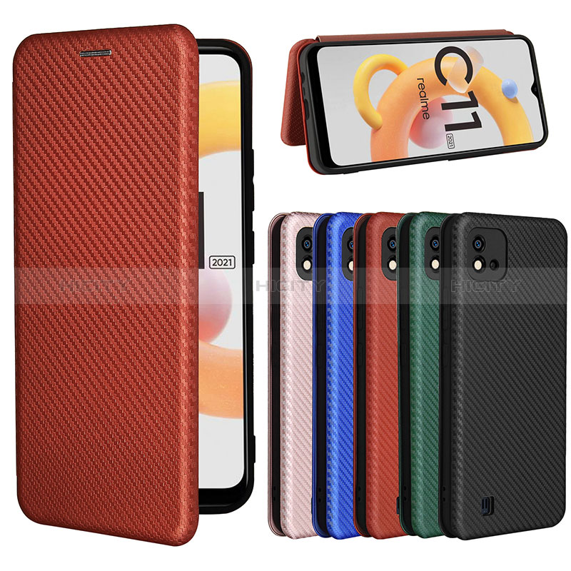 Custodia Portafoglio In Pelle Cover con Supporto L04Z per Realme C20