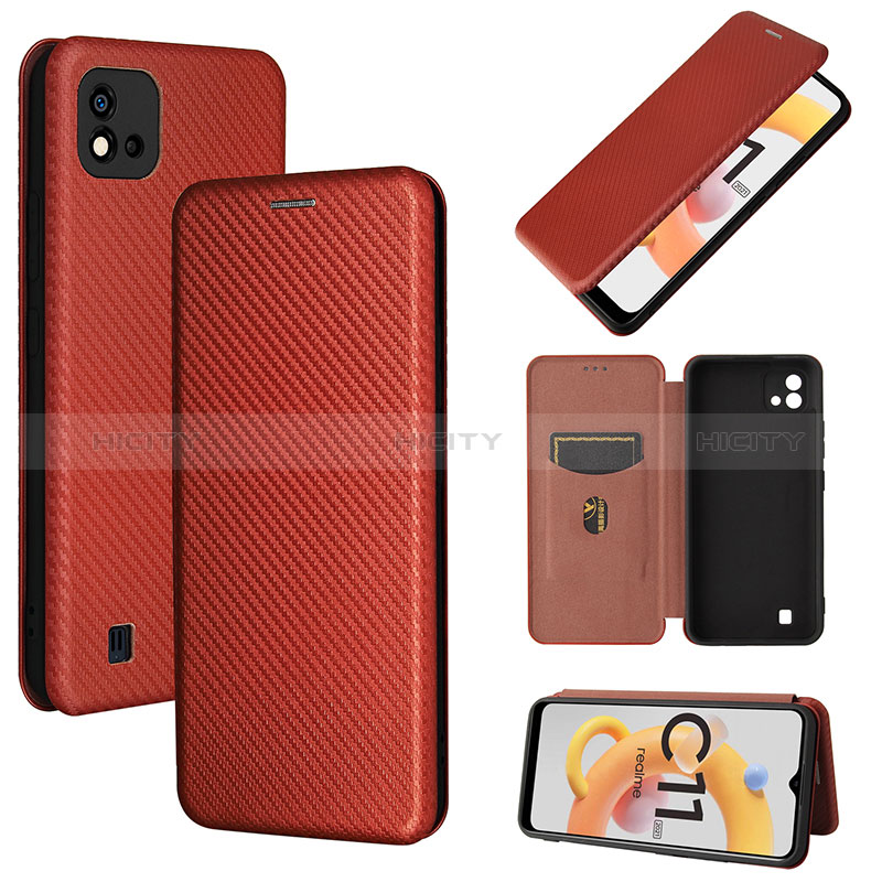 Custodia Portafoglio In Pelle Cover con Supporto L04Z per Realme C20