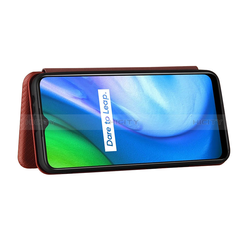 Custodia Portafoglio In Pelle Cover con Supporto L04Z per Realme C21