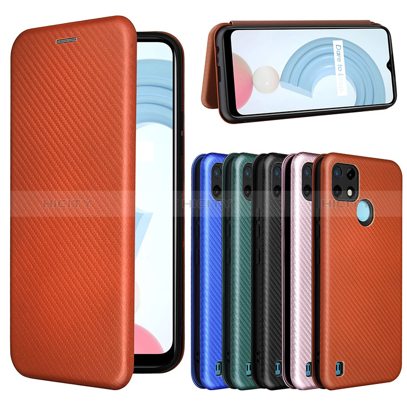 Custodia Portafoglio In Pelle Cover con Supporto L04Z per Realme C21Y