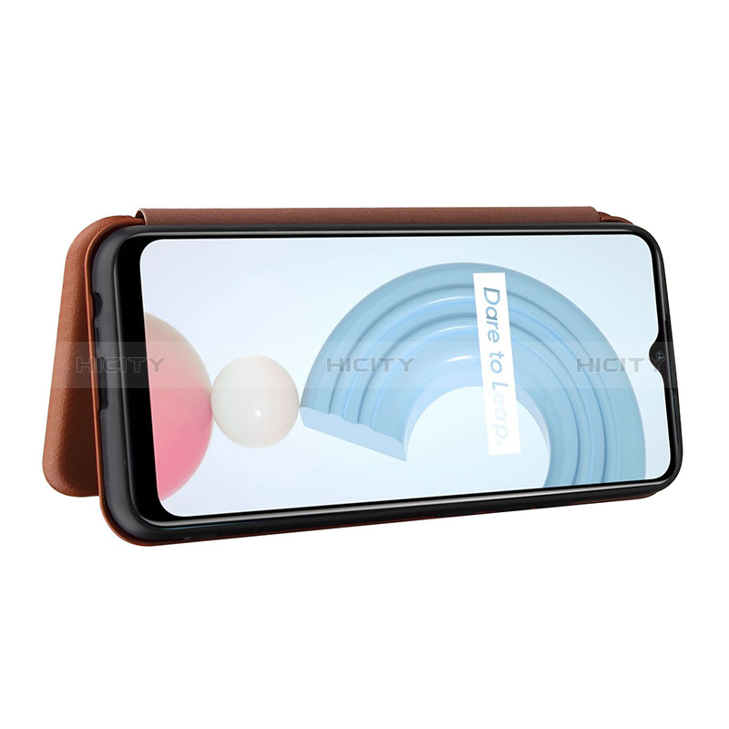 Custodia Portafoglio In Pelle Cover con Supporto L04Z per Realme C21Y