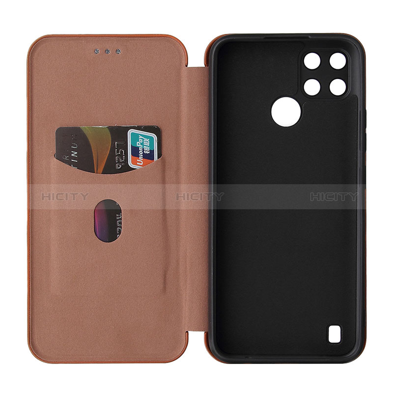 Custodia Portafoglio In Pelle Cover con Supporto L04Z per Realme C21Y