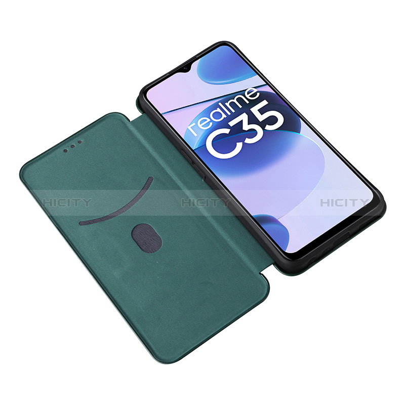 Custodia Portafoglio In Pelle Cover con Supporto L04Z per Realme C35