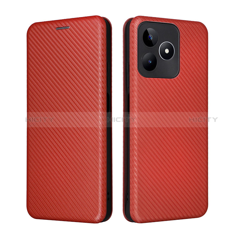 Custodia Portafoglio In Pelle Cover con Supporto L04Z per Realme C53