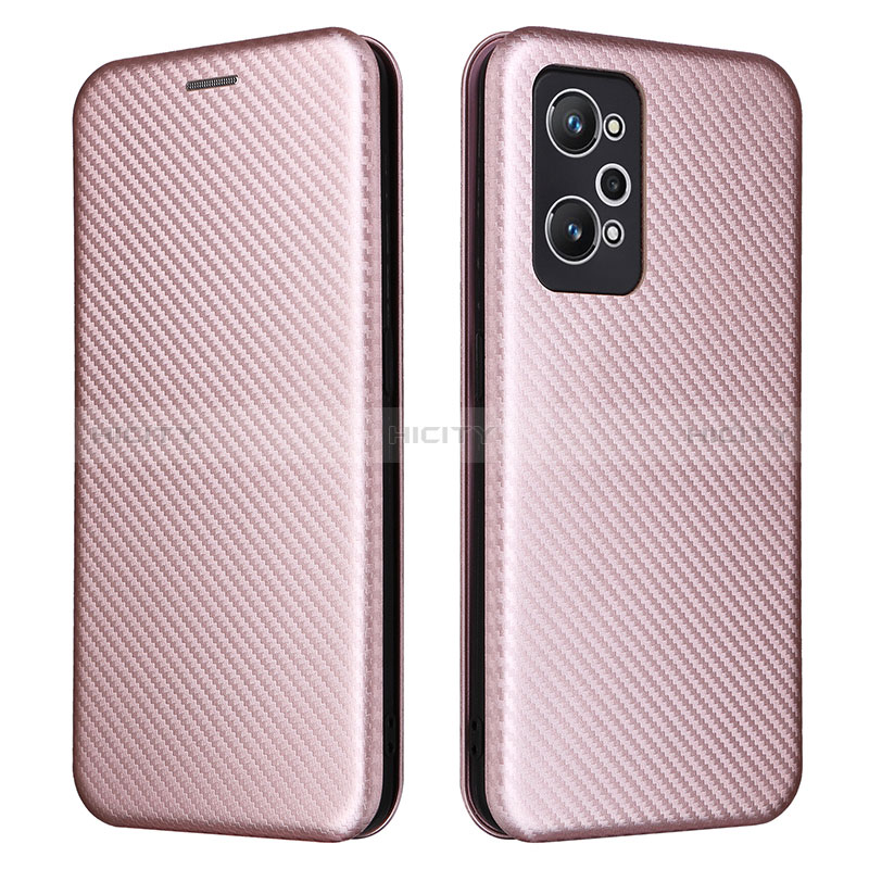 Custodia Portafoglio In Pelle Cover con Supporto L04Z per Realme GT Neo 3T 5G Oro Rosa