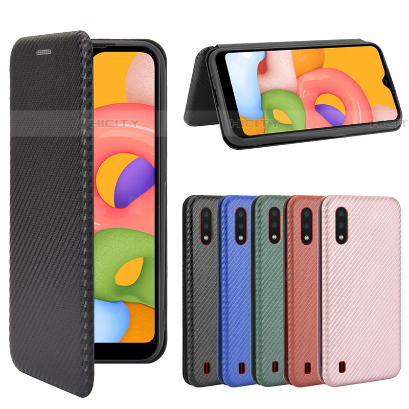 Custodia Portafoglio In Pelle Cover con Supporto L04Z per Samsung Galaxy A01 SM-A015