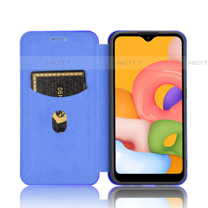 Custodia Portafoglio In Pelle Cover con Supporto L04Z per Samsung Galaxy A01 SM-A015